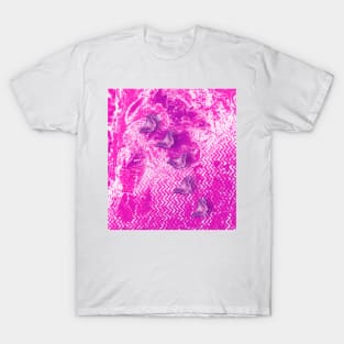 Hot pink grunge butterflies T-Shirt